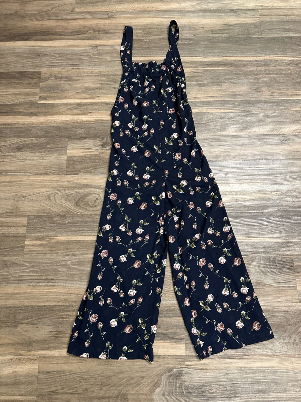 Entro Navy Floral Print Jumpsuit